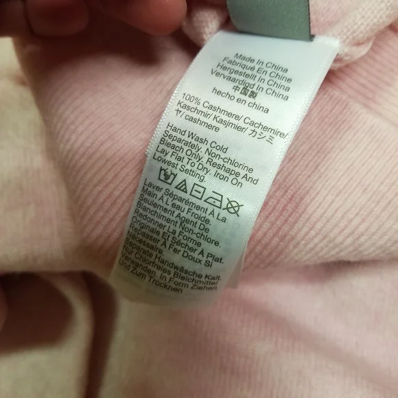 J. Crew Medium Women's 100% Cashmere Pink Sweater NWT - Picture 5 of 8